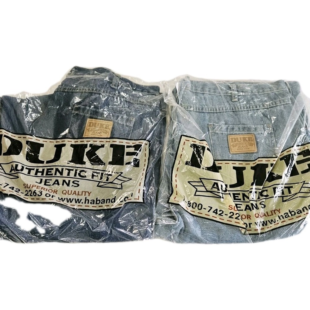 NEW Duke Jeans Men'sโ Size 42L Authentic Fit (2 pairs)